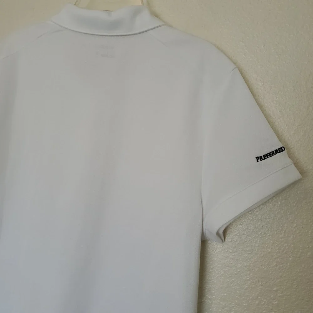 Nike Golf Womens Dri-FIT Polo Shirt White Short Sleeve XL 746100-100